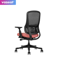 Chaise de bureau exécutive ergonomique contemporaine S3-BM, avec accoudoirs réglables en hauteur, siège pivotant confortable en tissu, dossier moyen, pour hôpital