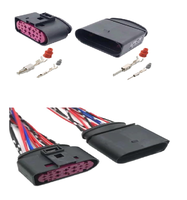 Connecteurs électriques automobiles en cuivre 14 broches 1J0973737 / 1J0973837 SuperSealed pour prise de phare au xénon de voiture
