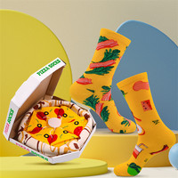 Vente en gros de chaussettes habillées amusantes pour pizza pour hommes et femmes
