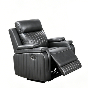 Sofá Seccional Modular Europeo Cuadrado Reclinable de Lujo y Confortable con Mesa Abatible y Consola de Almacenamiento - Product Image 2