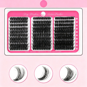 Wholesale Spike <b>Cluster</b> <b>Lashes</b> with Bottom Individual Mix CD Curl Natural Eyelashes Faux Mink <b>Lash</b> <b>Clusters</b> Kit Custom logo - Product Image 5