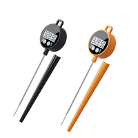 Termometer Daging Digital dengan Layar LCD Besar dan Lampu Latar untuk BBQ, Memasak, Oven, Memanggang, Dapur Rumah Tangga