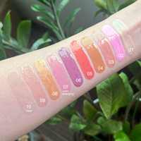 Brillant à lèvres très brillant vegan cruelty free clear lipgloss label privé lipgloss