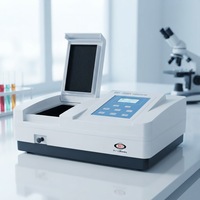 Spectrophotomètre UV-Vis à faisceau unique BRT-1200UV, courbe standard à 9 points, 200-1000 nm, photomètre d'analyse quantitative de laboratoire