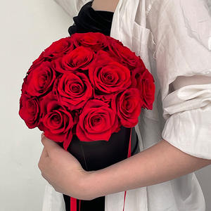 Conservato fiore eterno testa di fungo che tiene secchio di san valentino rosa compleanno regalo di natale per le ragazze di lunga durata 3-5 - Product Image 3