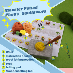 Bestseller Wollfilz Poke Musik Neue Monster Topfpflanze Serie Dekorative Blumen Pflanzen Englisch Video Tutorial - Product Image 4