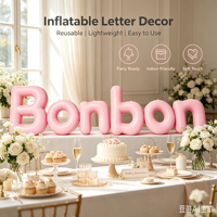 Nouveauté : Ballon géant en PVC personnalisé avec logo publicitaire en alphabet, empilable, en cristal, durable, pour la décoration d'événements et de fêtes