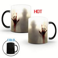 Vente en gros d'usine, tasse en céramique de 11 oz, tasses magiques changeantes de couleur, tasse à sublimation avec logo personnalisé