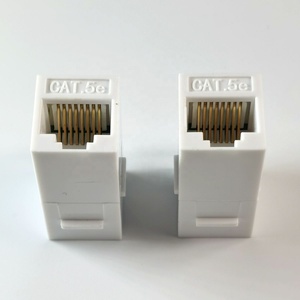 Coupleur RJ45 Keystone en ligne avec <span class=keywords><strong>contact</strong></span> en laiton et boîtier ABS, femelle à femelle RJ45 - Product Image 4