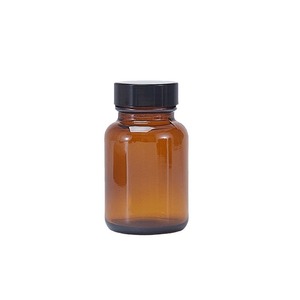 Botellas de vidrio marrón para Cordyceps, boca ancha, tapa de rosca, a prueba de luz, forma cilíndrica, para almacenamiento de medicamentos, origen Xuzhou - Product Image 5