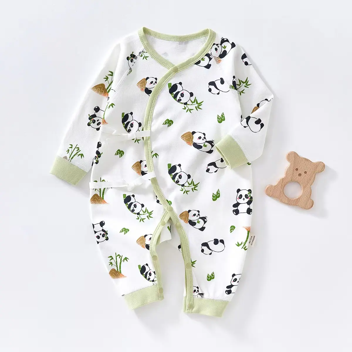Pakaian Bayi Baru Lahir Set Pakaian Tidur Anak-anak Musim Panas Piyama Bunga Piyama Bayi Baru Lahir Set Katun 100 - 199 Buah
