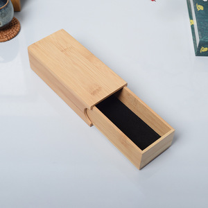 مجوهرات خشبية قابلة للسحب من الخارج-صندوق صائب للنظارات الشمسية المصنوعات اليدوية بودا الخرز المنحوت النقش - Product Image 4