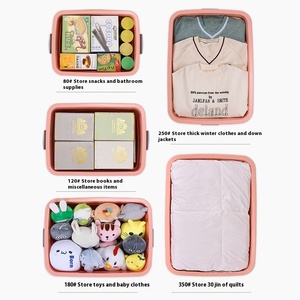 Caja Grande <span class=keywords><strong>de</strong></span> <span class=keywords><strong>Almacenamiento</strong></span> <span class=keywords><strong>de</strong></span> Plástico PARA EL Hogar, Caja Ordenada con Polea <span class=keywords><strong>de</strong></span> PP <span class=keywords><strong>de</strong></span> Diseño Moderno para <span class=keywords><strong>Almacenamiento</strong></span> <span class=keywords><strong>de</strong></span> Ropa, Solución <span class=keywords><strong>de</strong></span> <span class=keywords><strong>Almacenamiento</strong></span> Engrosada - Product Image 4