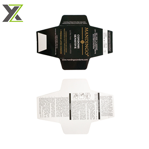 Cajas Rígidas Personalizadas con Impresión a Doble Cara, Papel de Arte, Laminación Brillante, Reciclables, Cajas Pequeñas Tipo Sobre para <span class=keywords><strong>Condones</strong></span> - Product Image 4