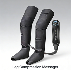 Masseur de jambes pour la <span class=keywords><strong>circulation</strong></span> et le soulagement de la douleur, masseur de pieds et de mollets à compression d'air pour la relaxation - Product Image 1