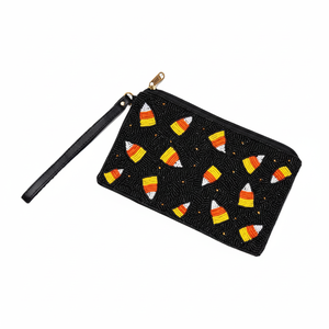 Belle pochette à monnaie perlée à la main utilisée pour la fête d'anniversaire mini fermeture éclair mendier broderie à la main de l'Inde pour les femmes et les filles - Product Image 1