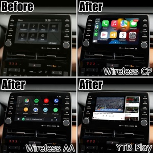 Caja de navegación automática inalámbrica Android Carplay para interfaz de video Toyota Avalon RAV4 2018-2022 de Lsailt - Product Image 2