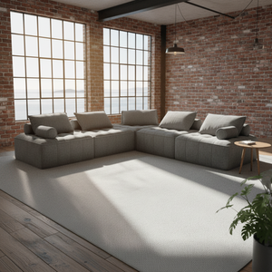 वैक्यूम संपीड़ित मॉड्यूलर सोफे सेट. 50% महासागर माल बचाया गया. l/u आकार मुक्त संयोजन सोफे कपड़े विला 3 सीटर सोफा बिस्तर - Product Image 1