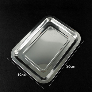 Bandeja de disección de acero inoxidable 18*25cm - Equipo experimental y didáctico para disección biológica - Product Image 1