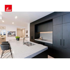 Allandhallion תאילנד עיצוב מודרני פשוט שחור מט לכה לוח לוח שולחן כתיבה ארון מטבח גבוה למטבח הבית - Product Image 2