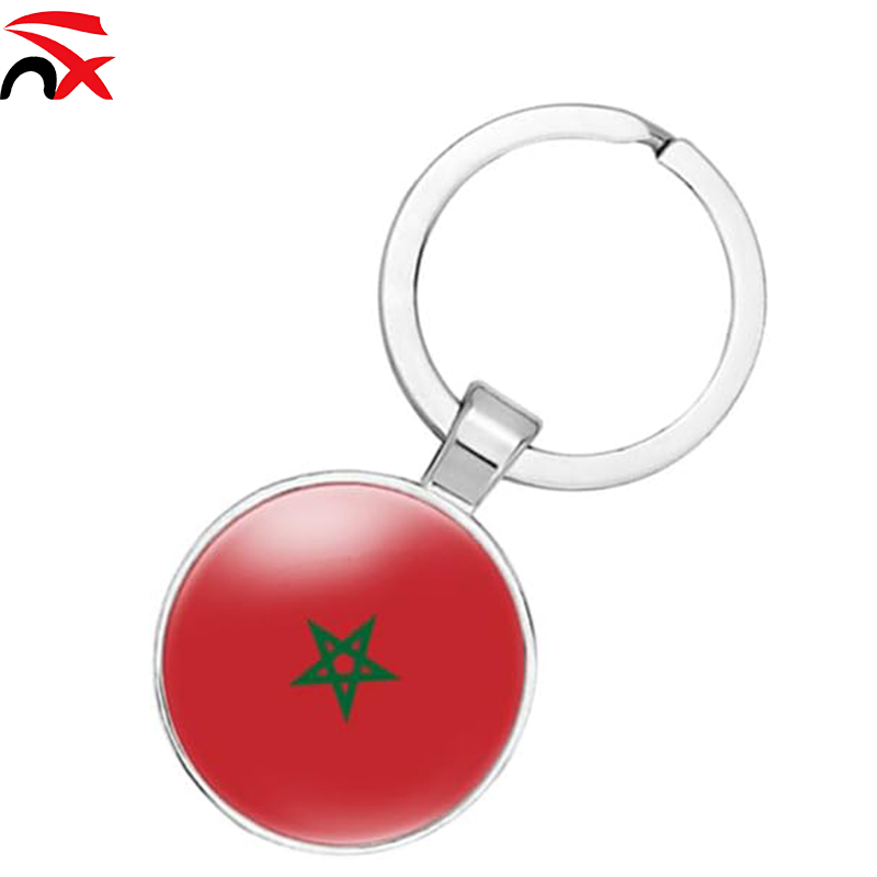 Moroccan Flag Keychain