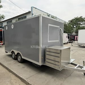 Remorque entièrement équipée pour la vente de pizzas, café, glaces, hot-dogs, chariot de restauration BBQ, cuisine mobile, remorque de traiteur - Product Image 2