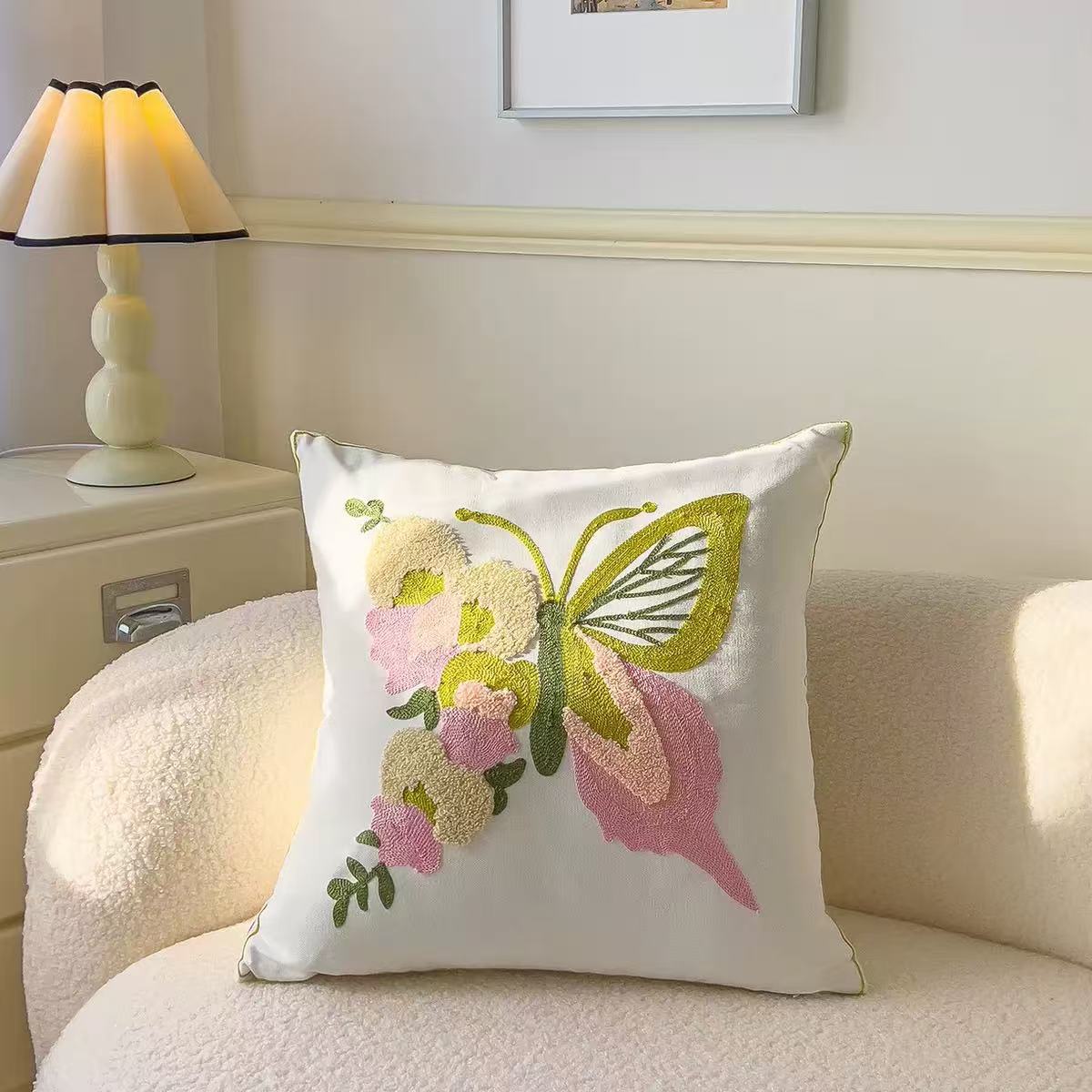 Papillon rose