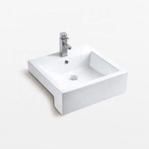 Lavabo Semi lavabo da incasso in ceramica lavabo in ceramica - Product Image 1