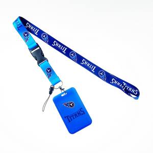 Hot American Football Miami Dolphins Digitaldruck <span class=keywords><strong>Lanyard</strong></span> mit ID-Abzeichen Driving Style Abnehmbarer Haken & Schlüssel bund - Product Image 6