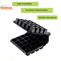 Barquettes de semis en PVC réutilisables et écologiques en gros, 20 cellules, trous de drainage, légères, pour la culture des fleurs
