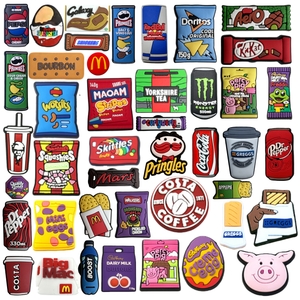 Hot Selling British Food <strong>Shoe</strong> Charms Wholesale British Snacks <strong>Shoe</strong> Charms Beverages <strong>Shoe</strong> Decoration <strong>Accessories</strong> for Party - Product Image 1