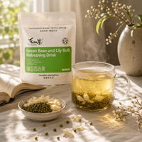 Mélange de thé aux fleurs de haricot mung Aurorabloom en sachets pour la restauration – Boisson rafraîchissante et naturelle aux herbes mélangées, idéale pour l'été