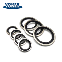 High Pressure Bonded Seals Dowty Washer IATF 16949 Zinc Plated NBR FKM Gasket for Hydraulic Valve Cylinder Pipe Connection