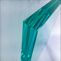 Verre feuilleté de sécurité trempé transparent certifié CE et SGCC 8 + 8mm10 + 10mm12 + 12mmPVB SGP