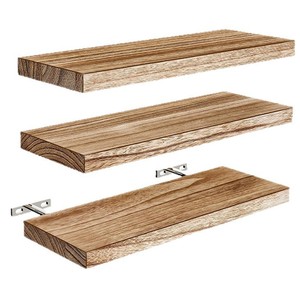 Étagère murale en bois rectangulaire multifonctionnelle durable pour usage domestique - Product Image 4