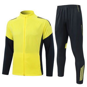 Combinaison d'entraînement à manches courtes avec fermeture éclair intégrale, automne-hiver, polyester/nylon, séchage rapide, 25/26 Madrid, vêtements de football des clubs européens - Product Image 1