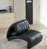 Canapé-chaise longue moderne italien de Barcelone pour le restaurant et l'hôtel utiliser un matériau en bois