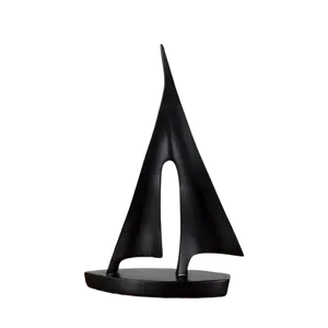 Small Creative Decorative Resin Sailing Boat for Home Decoration