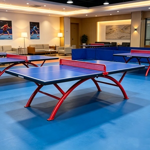 Mesa <span class=keywords><strong>de</strong></span> Tenis <span class=keywords><strong>de</strong></span> Mesa Impermeable SMC, Tamaño <span class=keywords><strong>Oficial</strong></span> Estándar, Anti-UV, para Exteriores, con Soportes Reforzados - Product Image 1