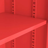 Armoire de lutte contre l'incendie en verre trempé à 3 portes avec serrure à clé, boîte d'hydrant et armoire pour tuyaux d'incendie – Vente en gros