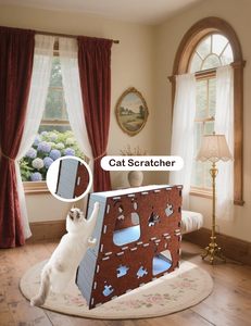 Luxury Modern Design Pet Cave, Noise Reducing Acoustic Felt Cat <b>Bed</b> Customizable for Living Room & Bedroom - Product Image 5