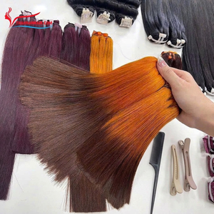 ผมแท้เวียดนามแบบตรงเรียบ ยี่ห้อ Remy ขายดีที่สุด |   ต่อผมแท้ 100% |   เครื่องจักรถักแบบดับเบิ้ลเวฟท์, S - Product Image 1