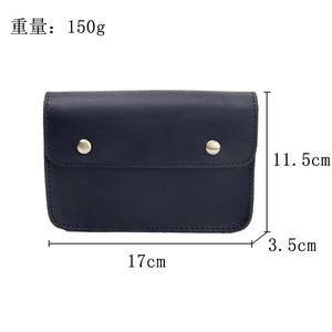 Sac banane en cuir de vachette Andong pour hommes et garçons, sacoche de taille en cuir Crazy Horse, pochette portable pour téléphone, portefeuille rétro, sac à main d'extérieur pour homme - Product Image 3