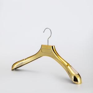 カスタムゴールド仕上げハンガー小売店-耐久性のあるエレガントなデザインの洋服ハンガー高品質 - Product Image 5