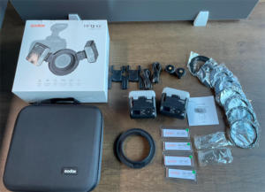 Godox MF12-K2マクロフラッシュ2ライトキットミニスピードライト内蔵Go-doxXシステムマクロショット用TTLフラッシュカラーフィルターディフューザー - Product Image 2