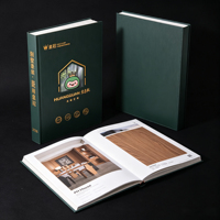 Livre de couleurs de luxe en carton rigide, personnalisé pour meubles de villa, armoires et placards, avec support de conception de logo et impression offset
