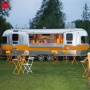 2024 New Style Mobile Coffee House Taco Trucks Food Truck Trailer Mobile Kitchen Mobile Food Bus Airstream Food Truck