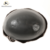 Prothèse Capillaire pour Homme Ultra Fine de Haute Qualité, Fait Main en Cheveux Humains, Toupet Naturel avec Base en PU Souple