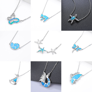 Lumineux 925 argent tortue opale collier doux opale lueur reflétant la beauté merveilleuse de l'océan doux hommage cadeau - Product Image 3