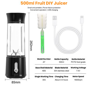 Licuadora Portátil de 500 ml de Capacidad para Uso Doméstico y en Hoteles, Fabricada por OEM, para Triturar Hielo y Preparar Smoothies - Product Image 6
